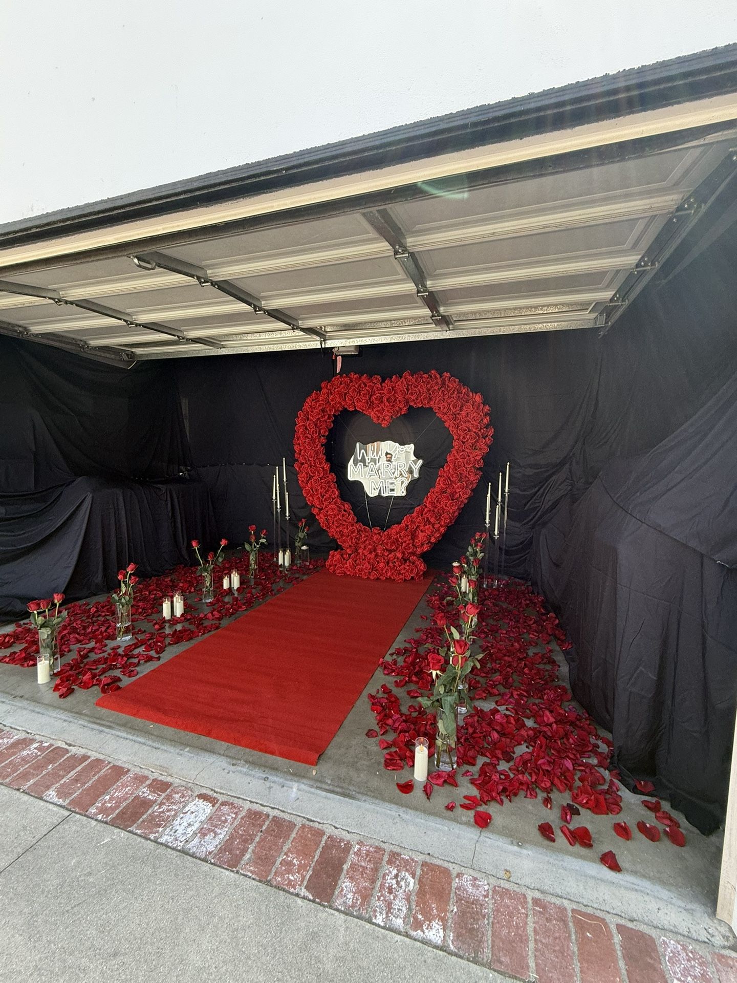 Red Arch For Propuesta Proposal Heart Flower