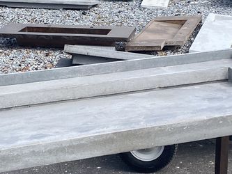 20% SALE Floating 6 Foot Concrete Ramp Sink W/ Mounting Bracket & Drain