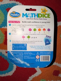 ThinkFun Math Dice Jr. Kids Math Game