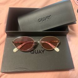 Authentic Quay pink tinted glasses