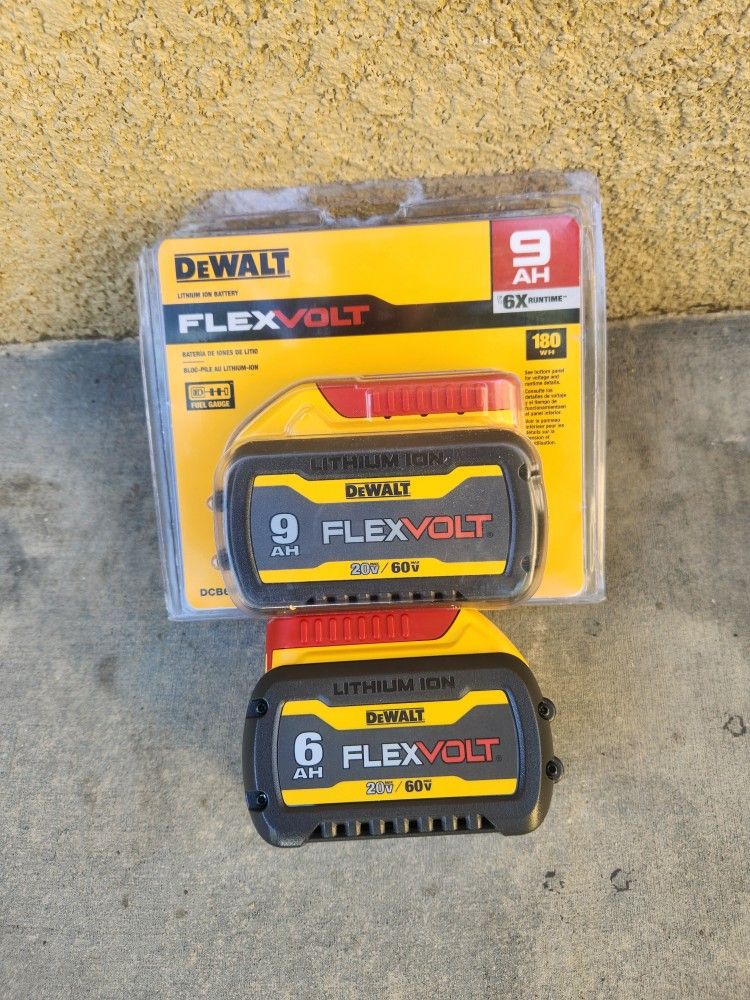 Dewalt 60v Flexvolt Batteries And Brand New Price For Both