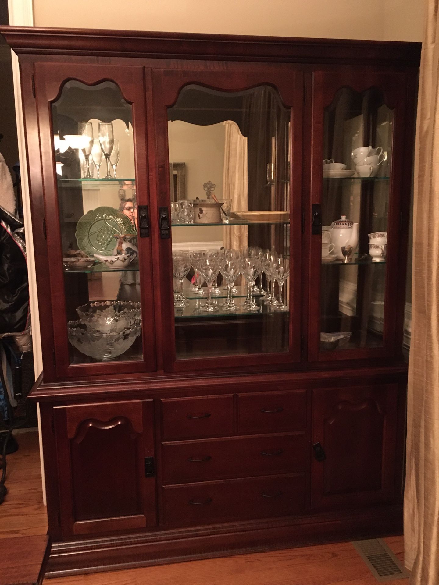 Thomasville cabinet and hutch