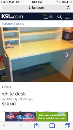 White desk