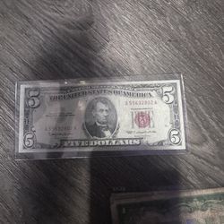 Red Note 5$ Bill