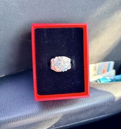 NUGGET CZ DIAMOND 925 RING