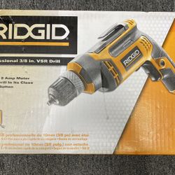 Ridgid 3/8” VSR Drill New In Box! Model R70011
