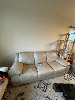 Genuine leather sofa