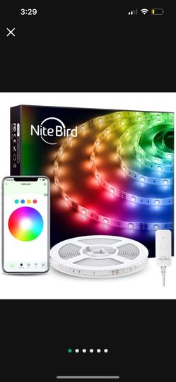 NiteBird Smart WiFi LED Strip Lights 16.4ft Works with Alexa Google Home, App and Voice Control, Music Sync, 16 Million RGB Color Changing Led Lights 