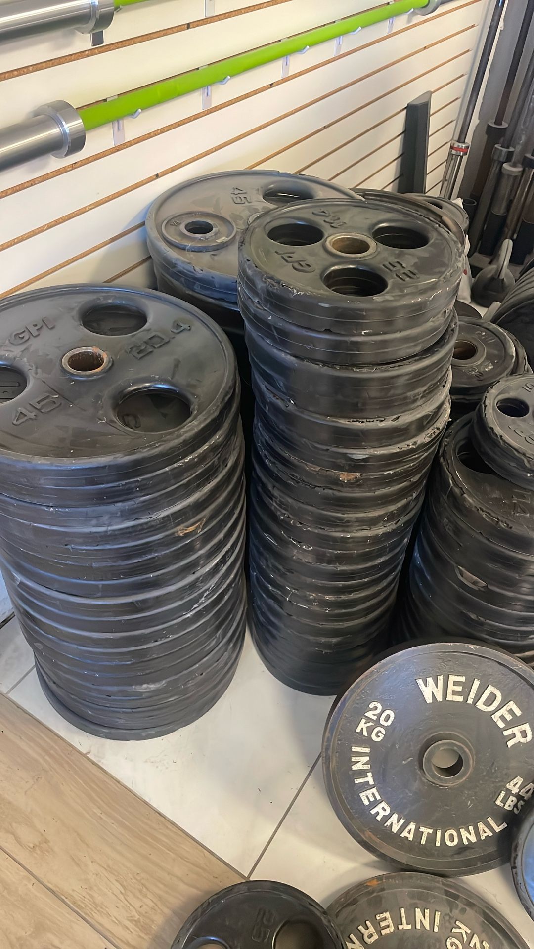 Used GPI Weight Plates 80c Per LB