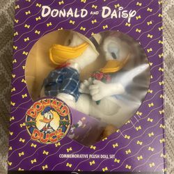 Disney's Donald Duck and Daisy Duck Commemorative Plush Doll Set