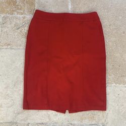 Red Pencil Skirt Women Size 4 