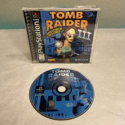 Tomb Raider III 3: Adventures of Lara Croft (PlayStation, PS1, 1999) Tested Work