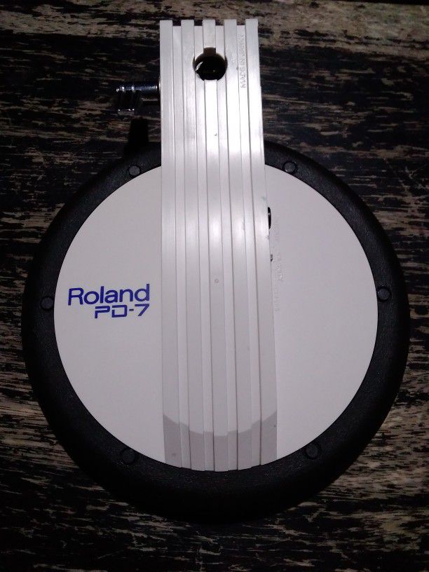 Roland Pd-7 8" Electric Rubber Snare Tom Drum Pad Trigger For Electronic Drumset Set Kit 