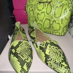 Flats (BRAND NEW) With HANDBAG 