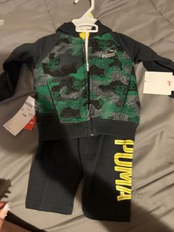 New baby puma Sweat Suit 3 Pieces 3-6months