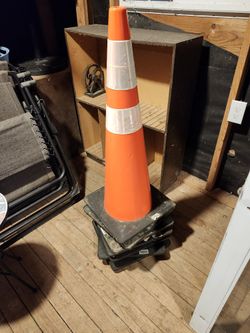Five Heavy Duty 36" Traffic Cones