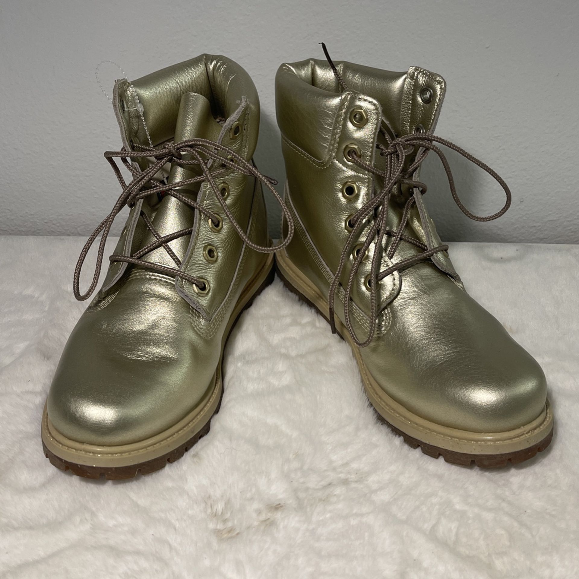 Timberland Gold Boots Size 7