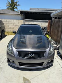 G37 carbon fiber hood