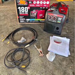 Lincoln Electric Weld-Pak 180 Amp MIG Flux-Core Wire Feed Welder, 230V, Aluminum Welder with Spool Gun sold separately 