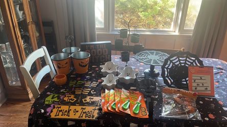 Halloween decorations and entertaining items