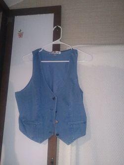 Blue jean vest