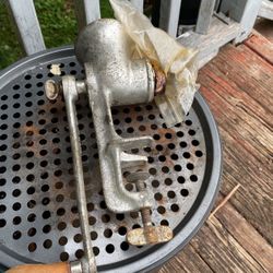 antique meat grinder