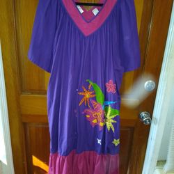 Women's Size XL to 2X Mardi Gras Style Party Dress 