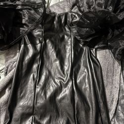 Black Leather Dress