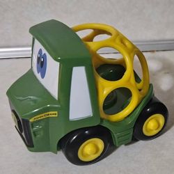 O'Ball Go Grippers John Deere Tractor Baby Toddler Toy Farm Equipment Vehicle