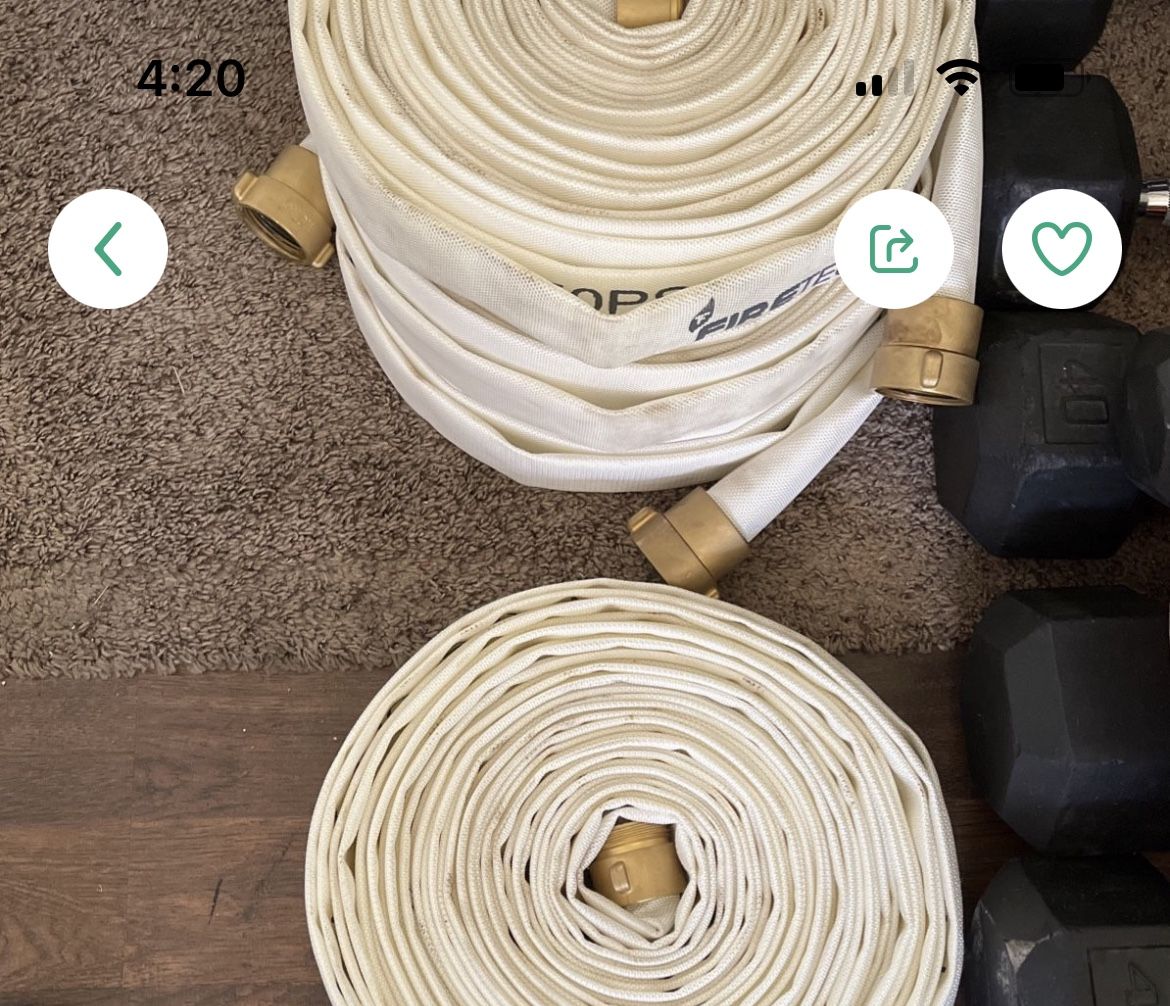1 1/2 fire hoses