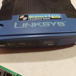 Linksys WRT54G Wireless WiFi Router And PCI Card 