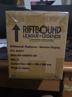 Riftbound radiance booster display case