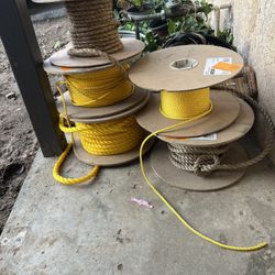 Spools Of Ropes 5 Different Sizes