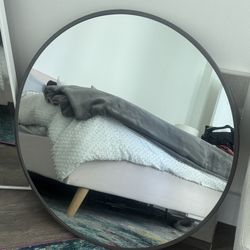 Round Mirror- 30 In Diameter - Heavy Metal