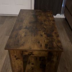 Lift-Top Coffee Table with Hidden Storage