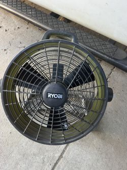 Ryobi Fan Electric Plug, And Battery Use