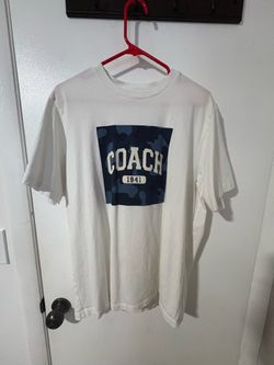 Coach Graphic White T-Shirt Size Large (Brand New)