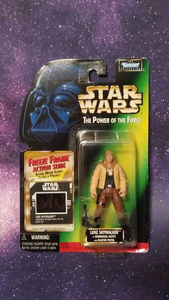 Star Wars The Power of the Force Luke Skywalker with ceremonial fit 1997
