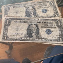 1935 Blue Seal Silver Certificates Lots Of 4