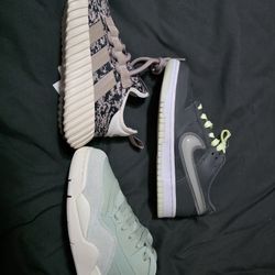 Nike Dunks Jordan's, Adiddas 5.5 Youth 7 Women  7.5 Women