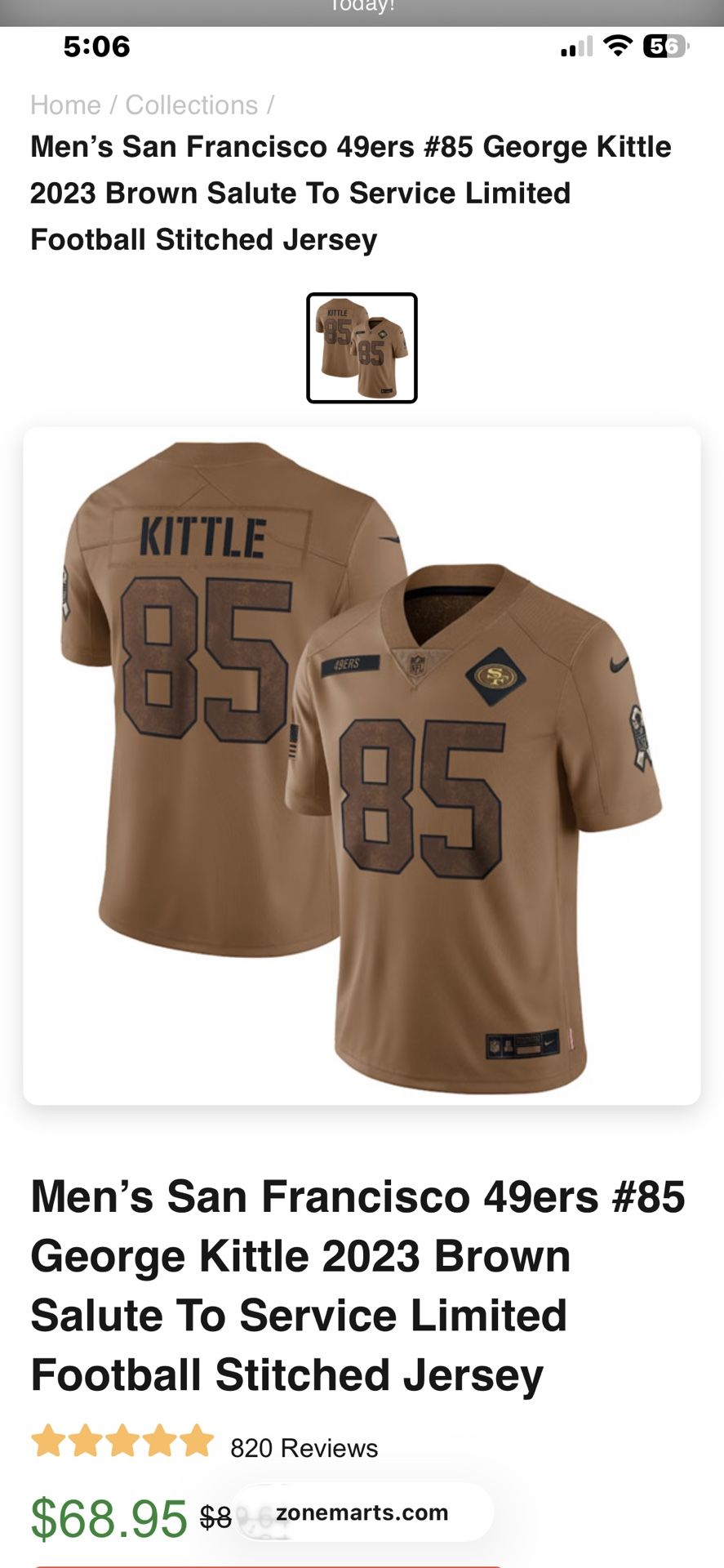 49ers Jersey *new*