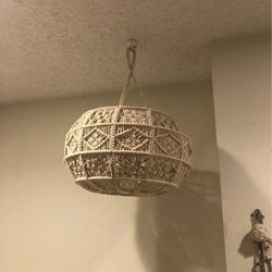 Macrame Hanging Lamp 