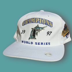 1997 Florida Marlins World Series SnapBack Hat 