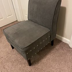 Grey Stud Chair