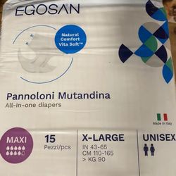 Egosan XL Tabbed Briefs 15ct Adult Incontinence 