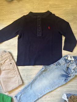 POLO Shirts 2T and H&M Pants Size 2T