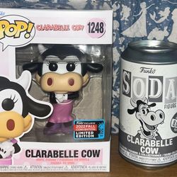 Funko Pop DISNEY Clarabelle Cow Exclusive & Funko Soda *Common* 