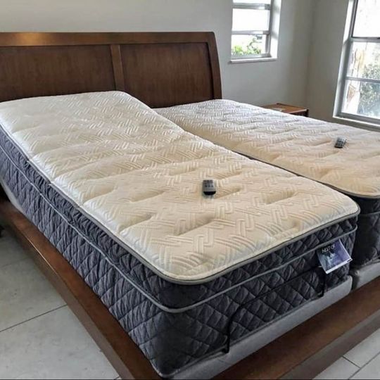 Split King Electric Adjustable Bed Frame & Mattress / Cali King -King - Split King - Queen - Full - Twin XL⭐️NEW -Warranty⭐ng, Queen, Full, Twin XL!🚨