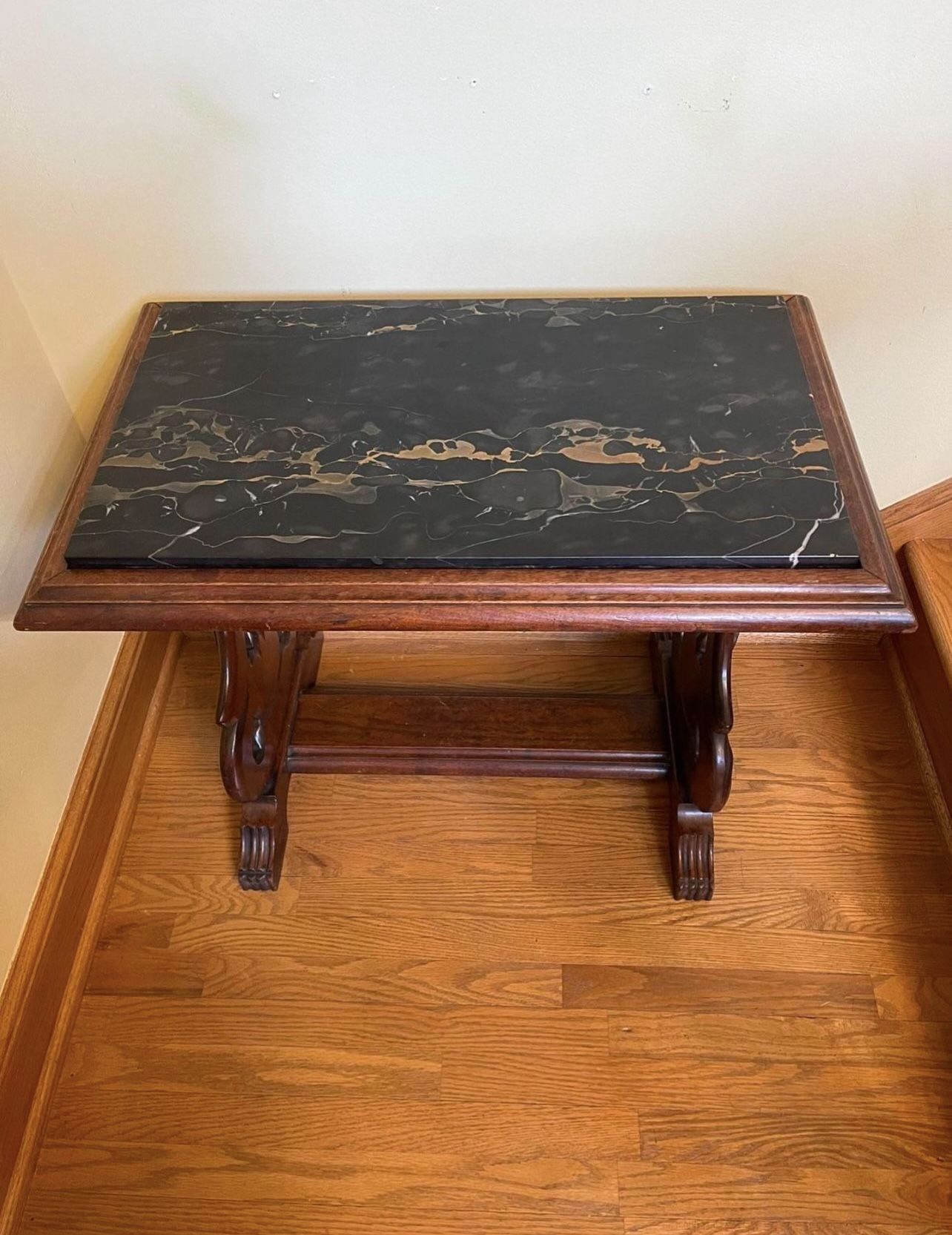 Antique Marble Top Side Table (The Tobey Furniture Co)