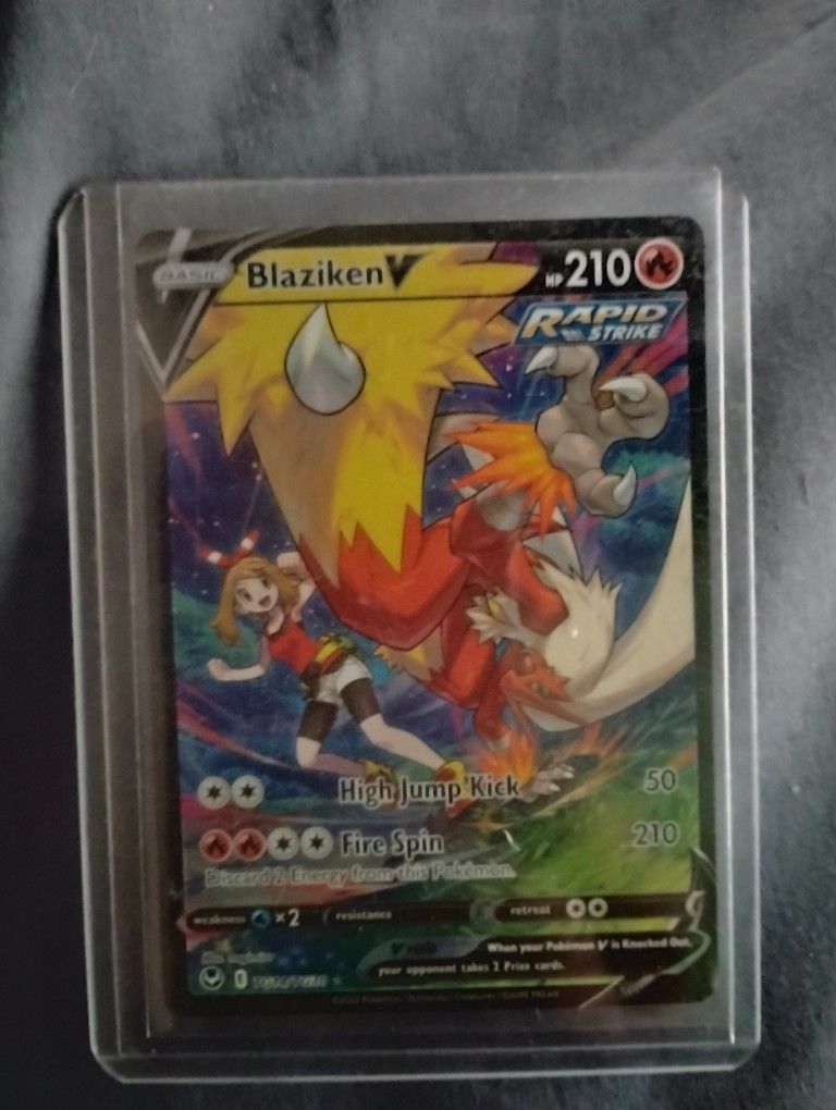 Pokemon Card Number 210 B L A Z I K E N